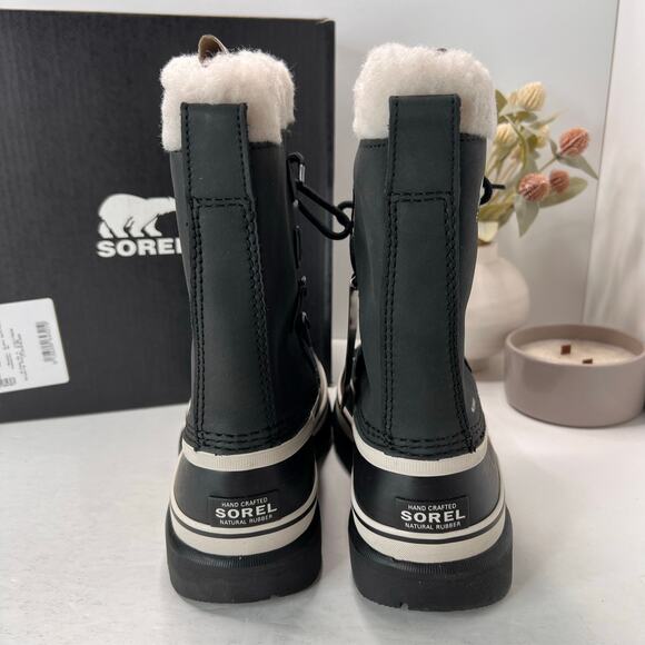 Sorel Caribou WP Waterproof Boots Black Stone NL1005-011 Women 8 NWB - Picture 4 of 10